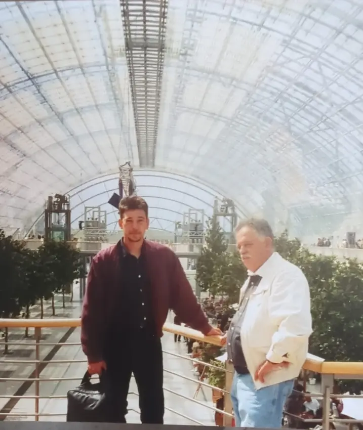 Michael Sehte und sein Vater Horst Sehte im Jahr 1998